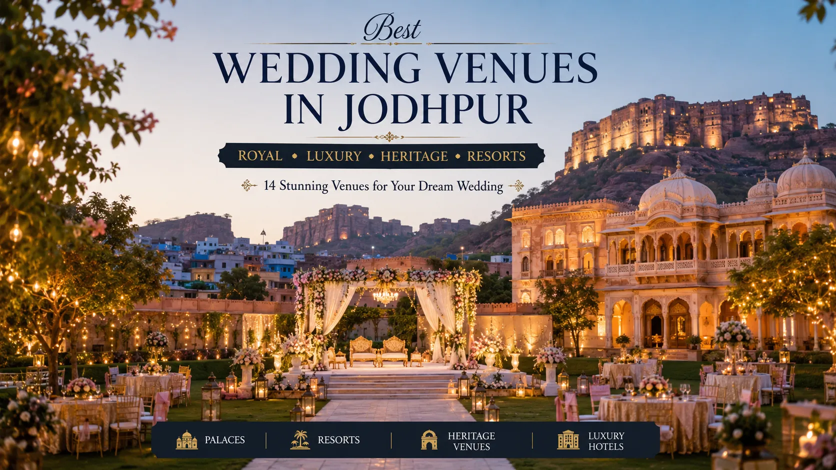 14 Best Wedding Venues in Jodhpur | Royal & Luxury Wedding Venues