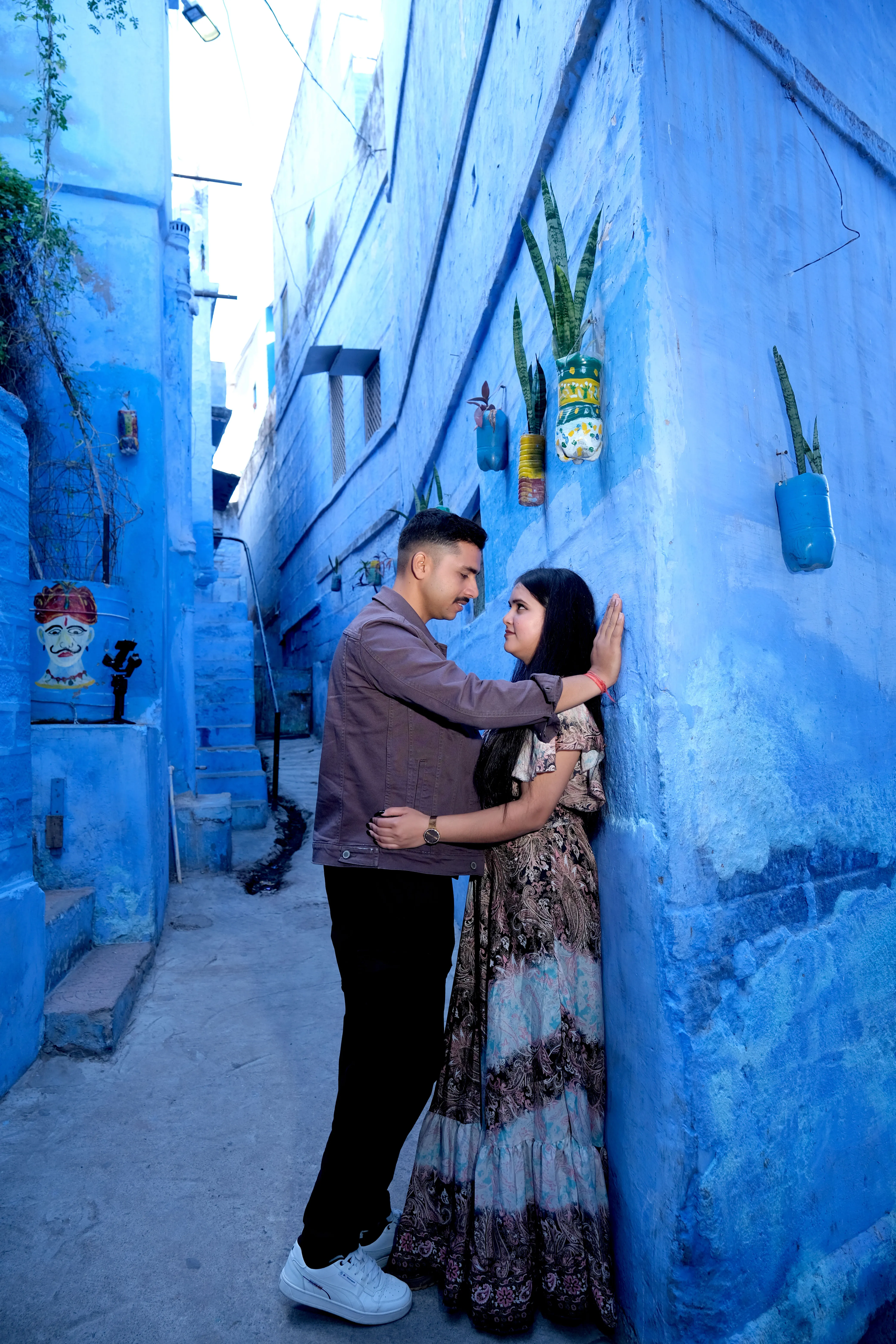 Blue City Street Pre Wedding Theme in Jodhpur