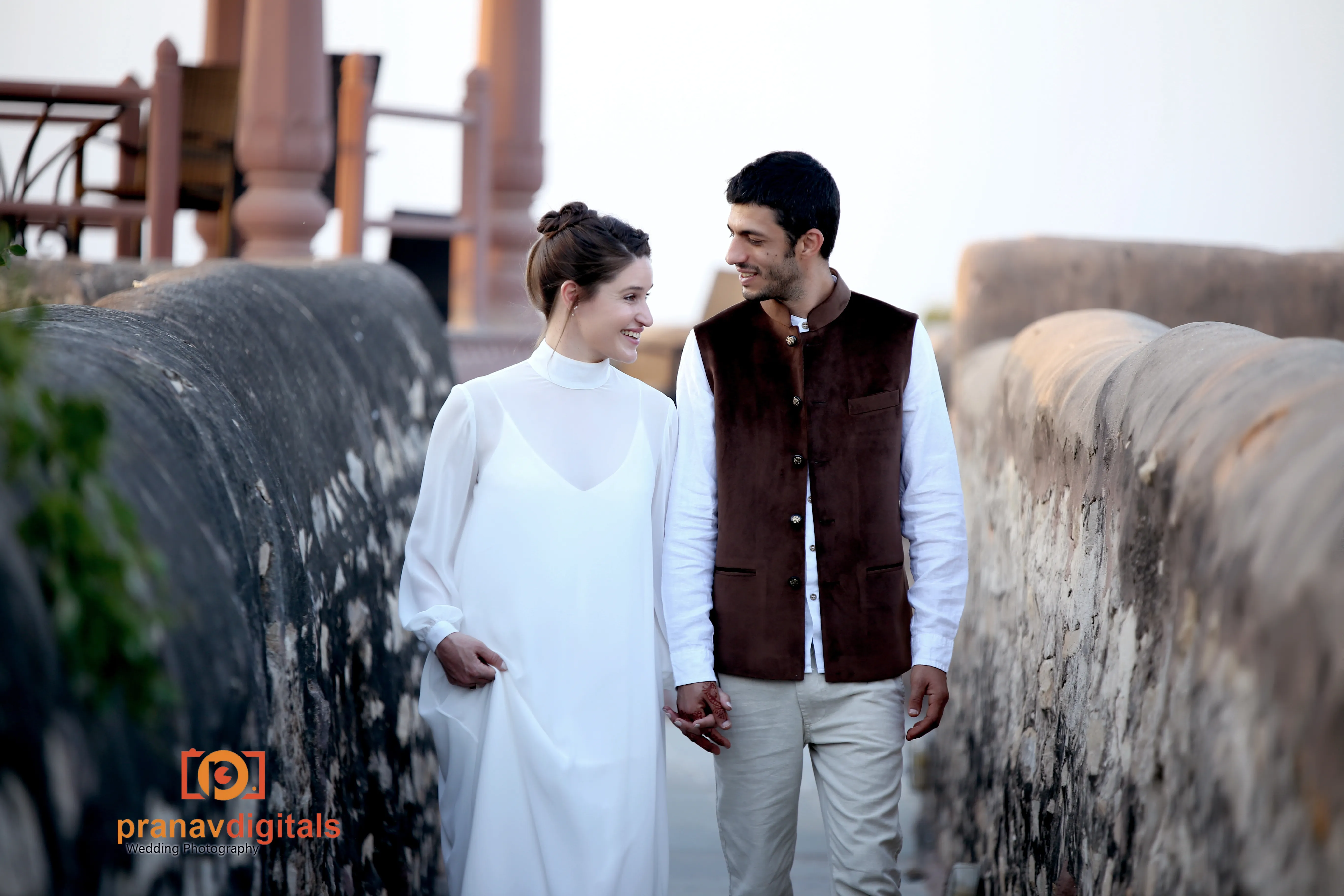 Romantic couple portrait by Pranav Digitals, Jodhpur's premier wedding and candid photography experts.