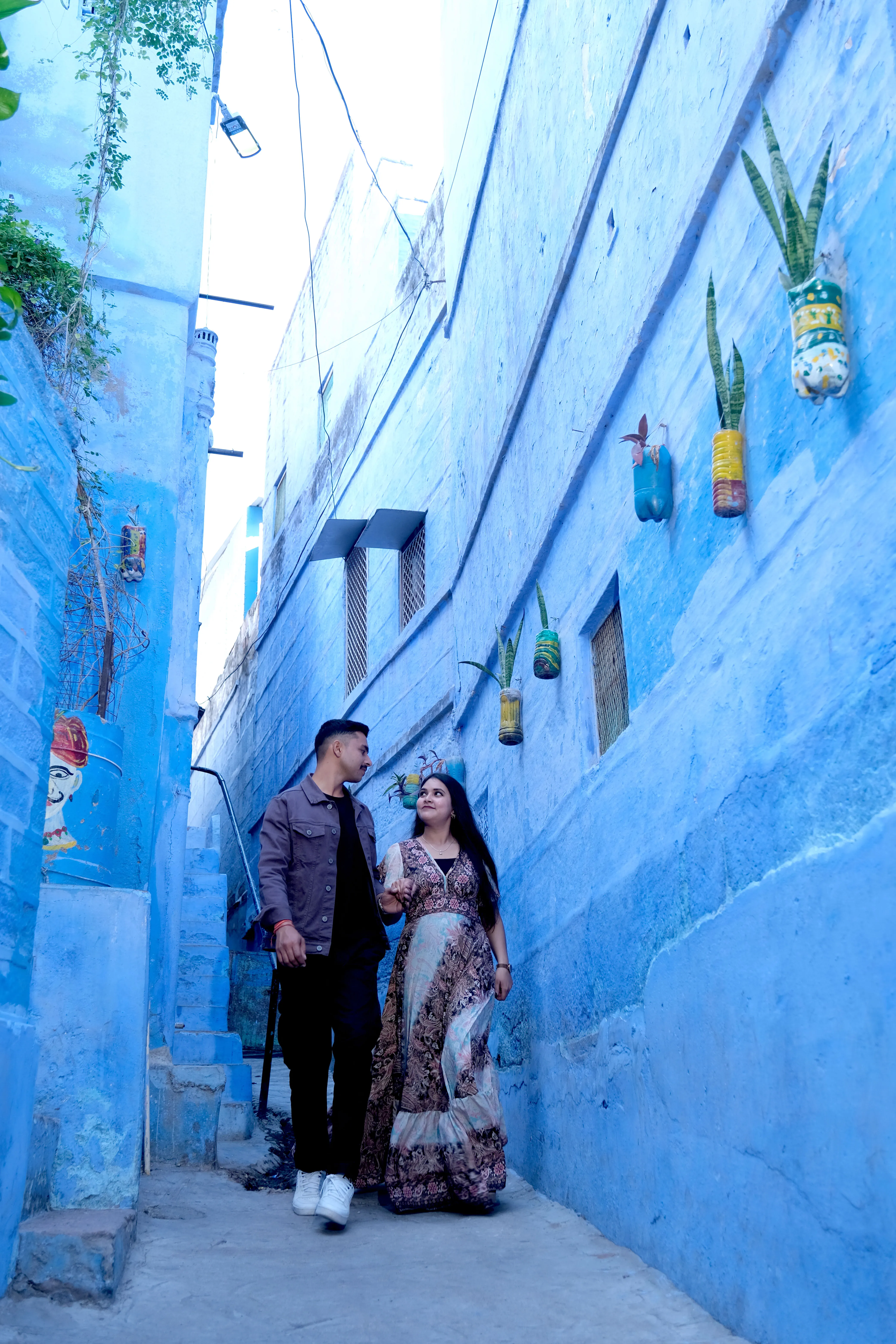Blue City Jodhpur Street Pre Wedding Theme Session
