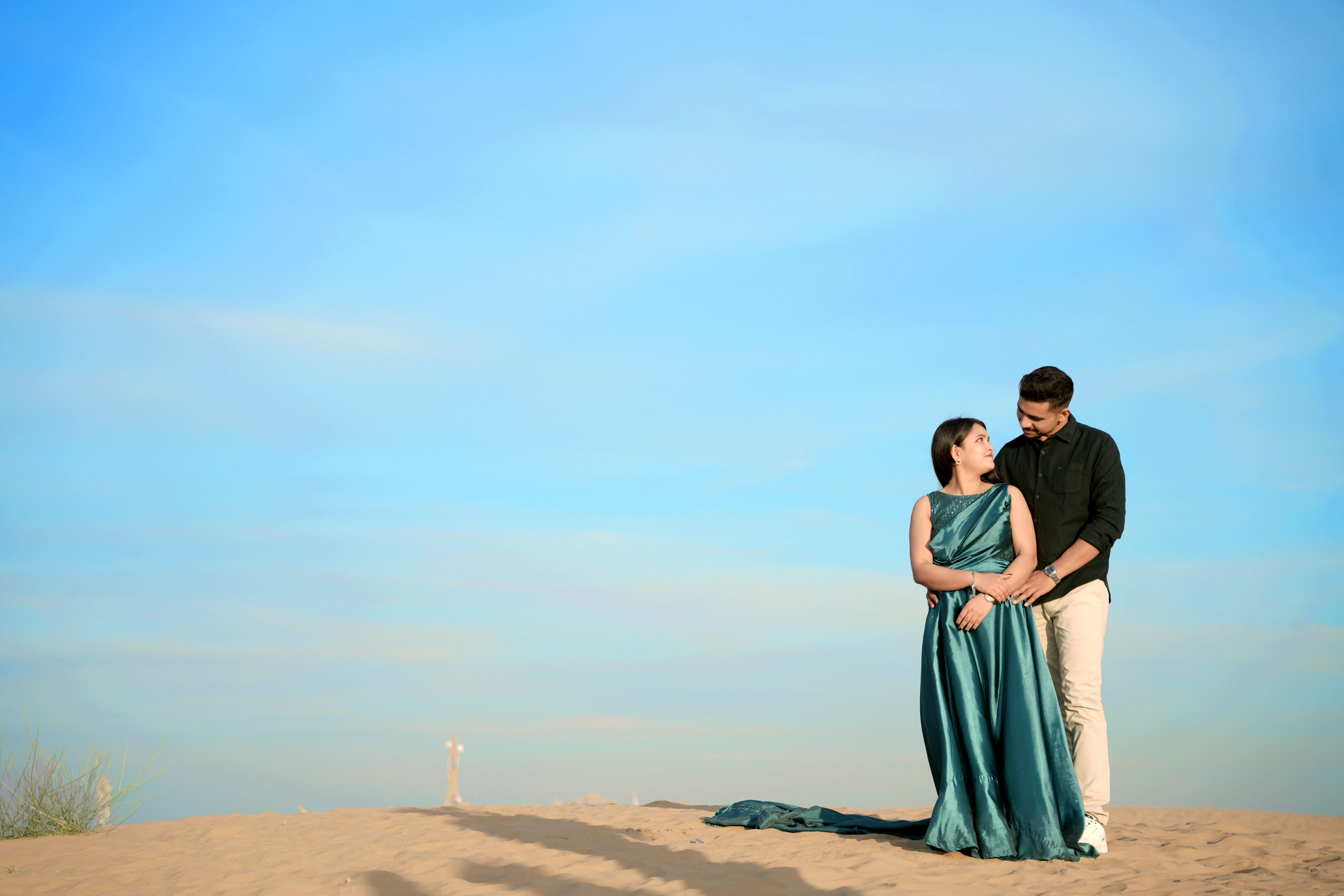 RAW unedited pre wedding portrait before professional retouching